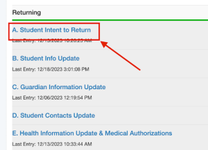 PowerSchool Step 5 Returning Students
